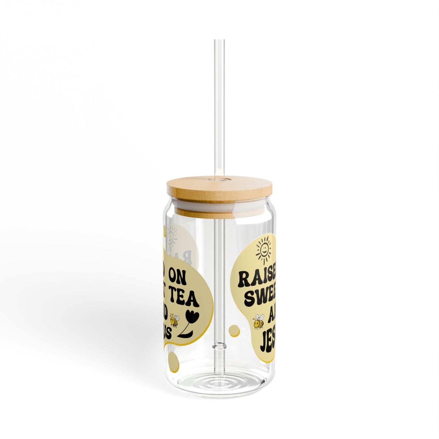 "Sweet Tea & Jesus Slipper Glass – 16 oz of Southern Charm"