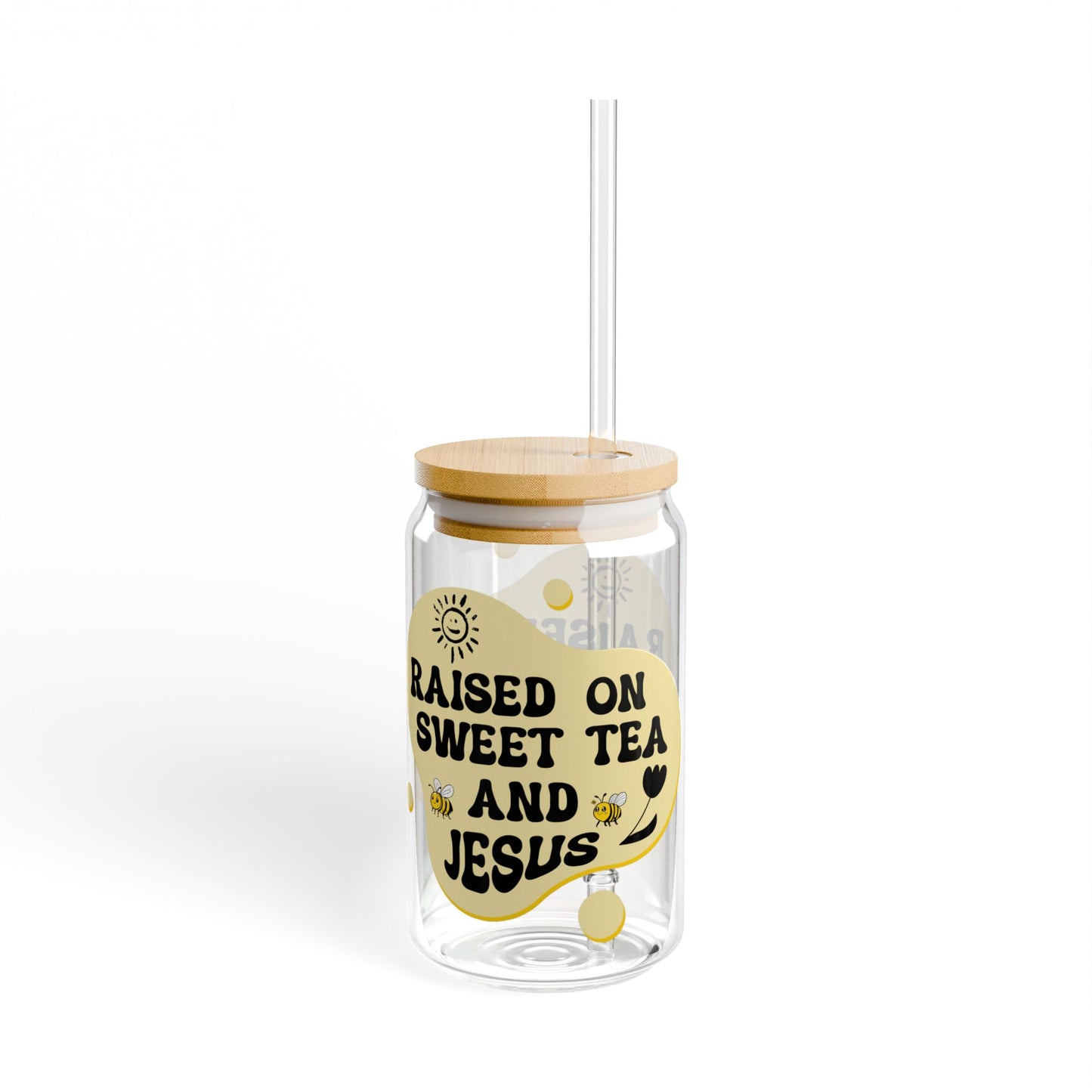 "Sweet Tea & Jesus Slipper Glass – 16 oz of Southern Charm"