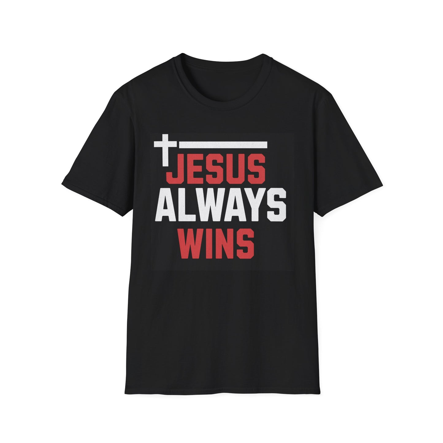 Christian Victory Unisex T-Shirt - Jesus Always Wins Design